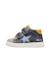 Baskets montantes garçon en cuir et daim pinn high à scratch Gris-bleu-vert olive 3 - vertbaudet enfant 
