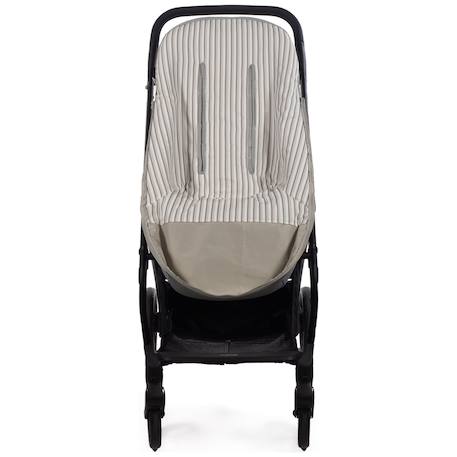 Chancelière été botton rayures Beige 3 - vertbaudet enfant 