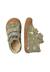 Chaussures premiers pas bébé garçon en daim cocoon à scratch Gris tourterelle-marron+Vert olive-marron 9 - vertbaudet enfant 