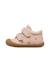 Chaussures premiers pas bébé fille en cuir cocoon à scratch Rose poudré-marron 3 - vertbaudet enfant 