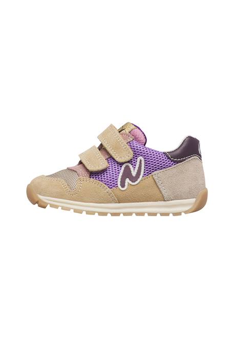 Baskets enfant en daim et tissu sammy 3 à scratch Beige-lilas+Marine-blanc-vert+Marron-vert-bleu ciel+Rose-sauge-blanc 3 - vertbaudet enfant 