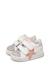 Baskets bébé fille en cuir et daim salazar 3 à scratch Blanc-argenté 5 - vertbaudet enfant 