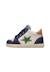 Baskets montantes garçon en cuir et daim alnoite high 2 Blanc-bleu 3 - vertbaudet enfant 