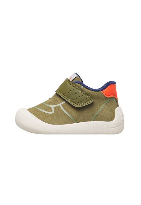 Chaussures premiers pas bébé en simili cuir free 2 à scratch Bleu-citrouille+Fuchsia-blanc+Kaki-orange+Lilas-rose+Rose poudré-blanc 13 - vertbaudet enfant 