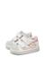 Baskets bébé fille en cuir et daim yelai à scratch Blanc-argenté+Blanc-platine 5 - vertbaudet enfant 