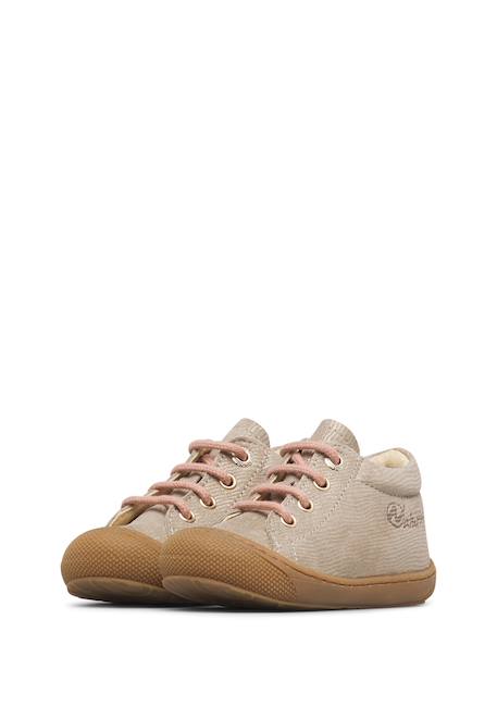 Chaussures premiers pas bébé fille en daim cocoon Platine-rose 5 - vertbaudet enfant 