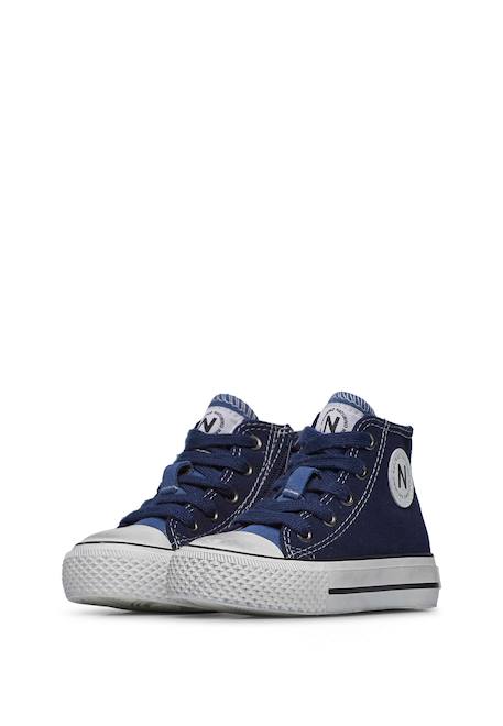 Baskets montantes bébé garçon en tissu ylfas Marine 5 - vertbaudet enfant 