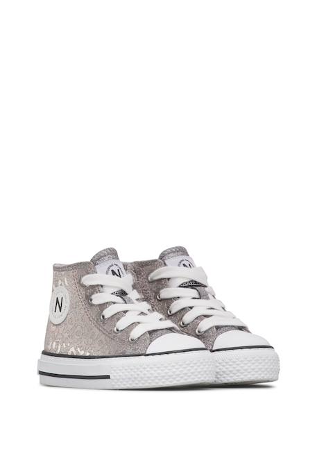 Baskets montantes fille en tissu ylfas Gris foncé 2 - vertbaudet enfant 
