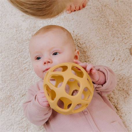 Balle de préhension en silicone linen Beige+Jaune ocre 4 - vertbaudet enfant 