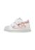 Baskets bébé fille en cuir et daim yelai à scratch Blanc-argenté+Blanc-platine 3 - vertbaudet enfant 