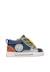 Baskets bébé garçon en simili cuir et tissu shin à zip Blanc-bleu clair+Marine-kaki 6 - vertbaudet enfant 