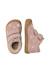 Chaussures barefoot fille en daim amur à scratch, broderies champignons Rose-rose clair 4 - vertbaudet enfant 