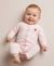 Combinaison 100% coton bébé fille Raye rose 1 - vertbaudet enfant 