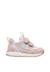 Baskets bébé fille en simili cuir et tissu sulko à scratch Argent-rose 1 - vertbaudet enfant 