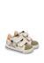 Baskets bébé garçon en cuir et daim jalip à scratch Blanc-gris+Blanc-vert 7 - vertbaudet enfant 