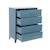 Commode industrielle acier 4 tiroirs - soho Bleu+Noir+Terracotta 4 - vertbaudet enfant 