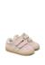 Baskets enfant en cuir et daim vimby à scratch Kaki-orange+Rose poudré-blanc 7 - vertbaudet enfant 