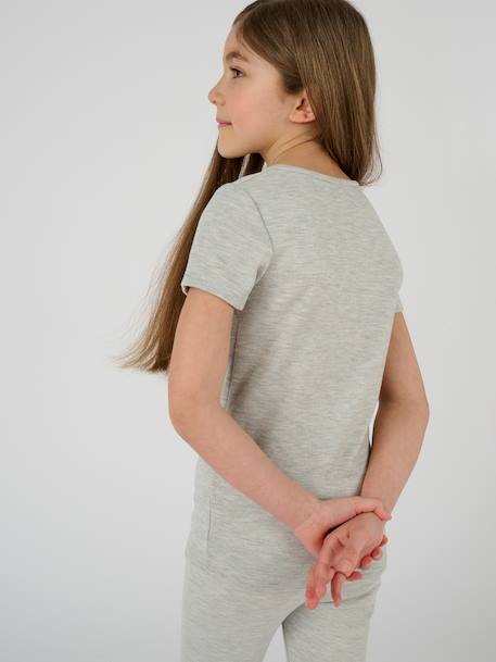 T-shirt thermolactyl maille classique Blanc pur+Gris clair 7 - vertbaudet enfant 