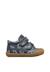 Chaussures premiers pas bébé garçon en cuir cocoon à scratch Marine-marron 1 - vertbaudet enfant 