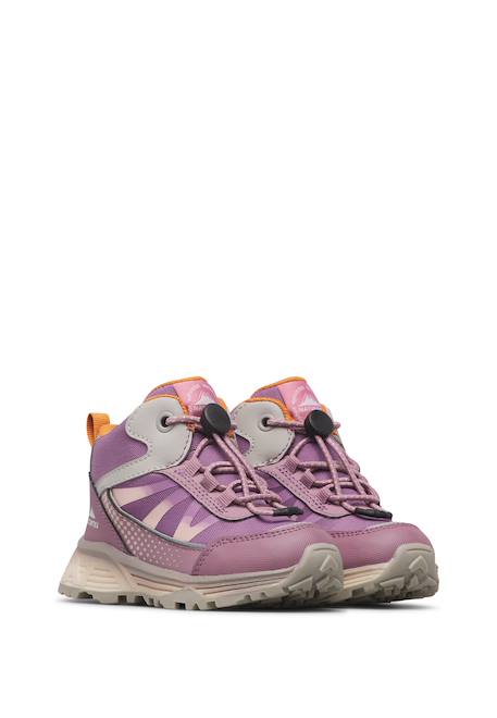 Baskets montantes enfant en simili cuir et tissu dryforce high, imperméables Magnolia-rose vif+Marine-jaune+Noir-citron+Violet-fuchsia 2 - vertbaudet enfant 