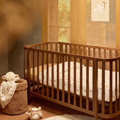 Housse de couette + taie d'oreiller mini teddy bear (100 x 140 cm) Blanc, beige 3 - vertbaudet enfant 