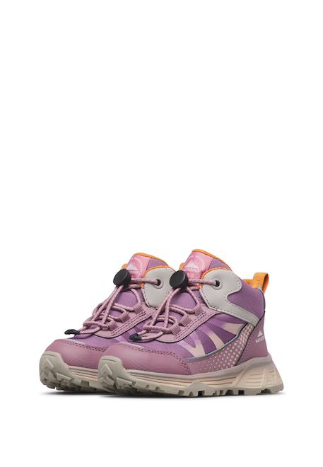 Baskets montantes enfant en simili cuir et tissu dryforce high, imperméables Magnolia-rose vif+Marine-jaune+Noir-citron+Violet-fuchsia 5 - vertbaudet enfant 