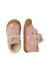 Chaussures premiers pas bébé fille en daim cocoon à scratch, broderies papillons Rose-marron 4 - vertbaudet enfant 