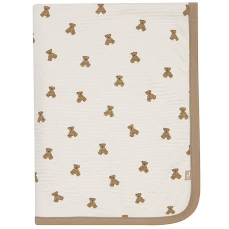 Couverture mini teddy bear little waffle-fluffy (75 x 100 cm) Ecru, marron, beige 2 - vertbaudet enfant 