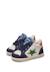 Baskets montantes garçon en cuir et daim alnoite high 2 Blanc-bleu 5 - vertbaudet enfant 