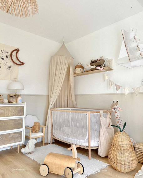 Lit bébé 120 cm KIMI Kit Bois de rose+Desert+Hazelnut+Lichen 7 - vertbaudet enfant 