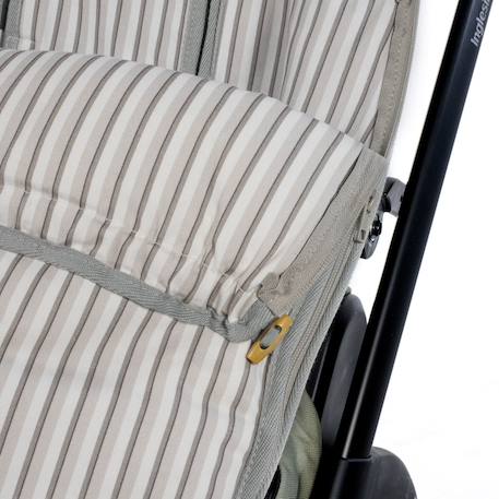 Chancelière été botton rayures Beige 4 - vertbaudet enfant 