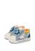 Baskets bébé garçon en simili cuir et tissu shin à zip Blanc-bleu clair+Marine-kaki 5 - vertbaudet enfant 