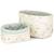 Lot de 2 paniers de toilette matelassé woodland Blanc 1 - vertbaudet enfant 