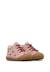 Chaussures premiers pas bébé fille en daim cocoon, broderies cœurs Rose-violet+Sable-platine 2 - vertbaudet enfant 