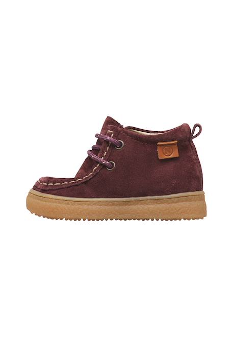 Bottines enfant en daim kasden Violet-marron 3 - vertbaudet enfant 