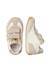 Baskets fille en daim et tissu technique crumi à scratch Blanc-beige-platine 4 - vertbaudet enfant 