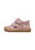 Chaussures barefoot fille en daim amur à scratch, broderies champignons Rose-rose clair 3 - vertbaudet enfant 