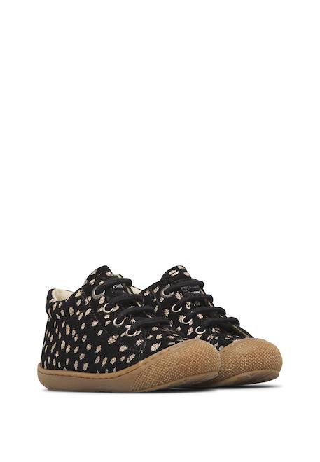 Chaussures premiers pas bébé fille en daim cocoon Marron foncé-platine+Marron-platine+Noir-platine+Sable-platine 12 - vertbaudet enfant 