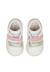 Baskets fille en cuir et tissu michael 3 Blanc-sauge 4 - vertbaudet enfant 