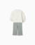 Ensemble de jogging en coton peigné avec imprimé maison Blanc 2 - vertbaudet enfant 