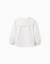 Chemise en coton à manches longues et col carré b&s Blanc 2 - vertbaudet enfant 
