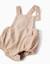 Body polo à manches longues + barboteuse en velours Beige clair 4 - vertbaudet enfant 