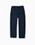 Pantalon en sergé à coupe droite avec cordon de serrage Bleu foncé+Vert foncé 1 - vertbaudet enfant 
