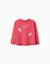 T-shirt en coton à manches longues avec imprimé fleurs Rouge 1 - vertbaudet enfant 