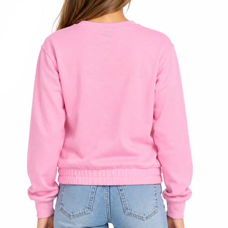Sweat fille crew Rose 3 - vertbaudet enfant 