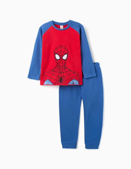 Pyjama en polaire avec broderie spider-man Rouge 1 - vertbaudet enfant 