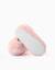 Chaussons en peluche avec broderie stitch Rose clair 3 - vertbaudet enfant 