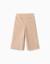 Pantalon à jambe large en velours côtelé avec taille élastique Beige clair 1 - vertbaudet enfant 