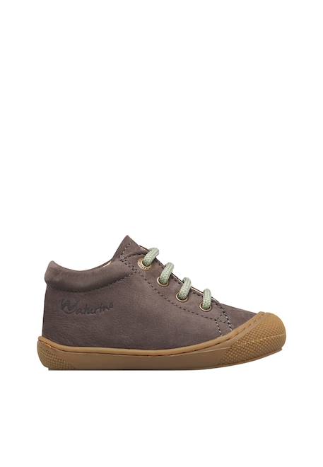 Chaussures premiers pas bébé en daim cocoon Anthracite-gris clair+Bleu-beige+Marine-vert olive+Marron-beige+Marron-sable 1 - vertbaudet enfant 