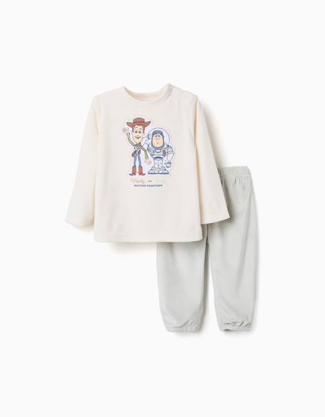 Pyjama en velours avec toy story Beige clair 1 - vertbaudet enfant 